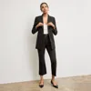 M.m.lafleur The Rossi Blazer - Washable Wool Twill In Black