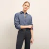 M.M.LAFLEUR THE SIOBHAN TOP - CHAMBRAY