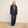 M.m.lafleur The Teddy Jacket - Striped Porto Weave