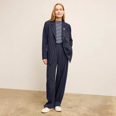M.m.lafleur The Teddy Jacket - Striped Porto Weave