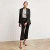 M.m.lafleur The Tessa Pant - Washable Wool Twill In Black