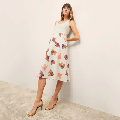 M.m.lafleur The Vicky Tank - Washable Silk In Pearl