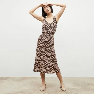 M.m.lafleur The Vicky Tank - Washable Silk In Sahara Print