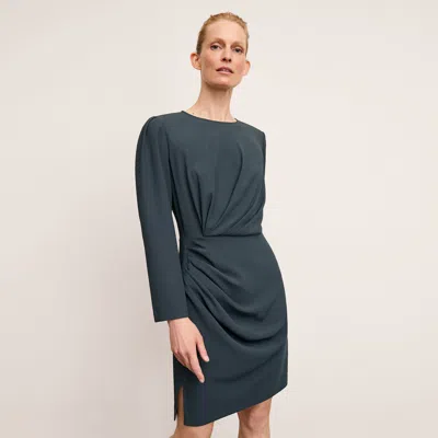 M.m.lafleur The Wallen Dress - Eco Heavy Soft Wave In Ocean