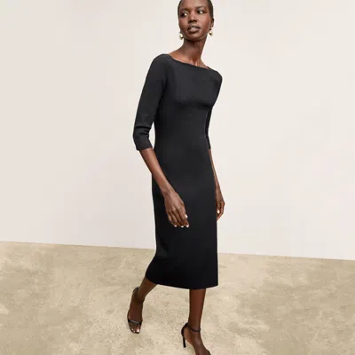 M.m.lafleur The Zana Dress - Eco 365knit In Black