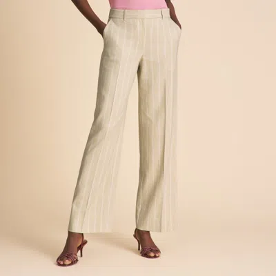 M.m.lafleur Tinsley Wide-leg Trouser - Cloudweave In Laurel Green Stripe