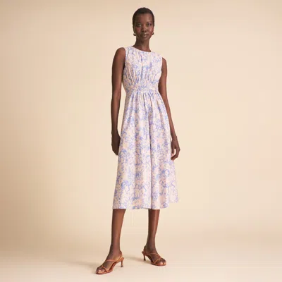 M.m.lafleur Vita Soirée Dress - Printed Voile In Soft Floral