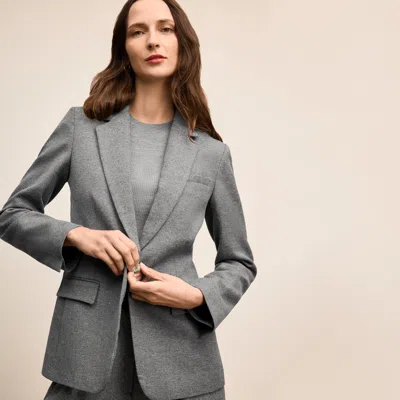 M.m.lafleur Yiyan Classic Blazer - Heritage Tweed In Gray Multi