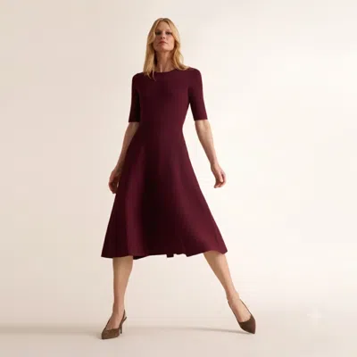 M.m.lafleur Zaya Jardigan Dress In Port Wine