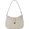 Mms Design Studio Buckle Tab Shoulder Strap In Taupe
