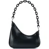 Mms Design Studio Chain Handle Asymmetric Shoulder Bag In Black