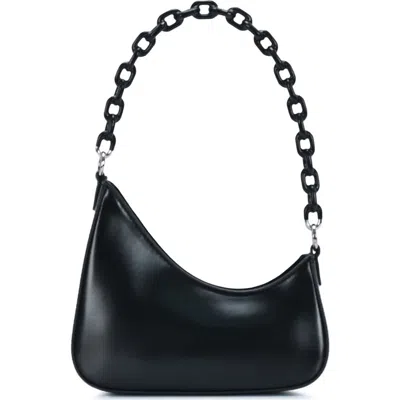 Mms Design Studio Chain Handle Asymmetric Shoulder Bag In Black