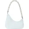 Mms Design Studio Chain Handle Asymmetric Shoulder Bag In White