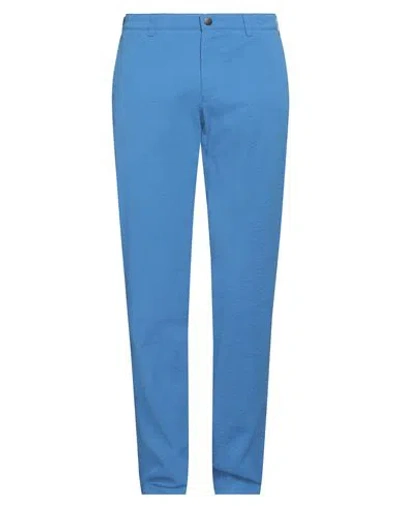 Mmx Man Pants Azure Size 34w-34l Organic Cotton, Elastane In Blue