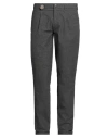 Mmx Man Pants Charcoal Size 34w-34l Cotton, Polyester, Viscose, Elastane In Gray