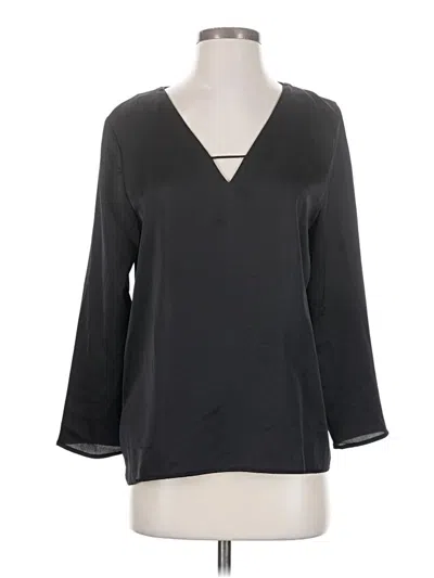 Pre-owned Mng 3/4 Sleeve Blouse In Gray