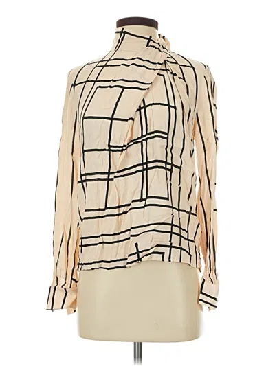 Pre-owned Mng 3/4 Sleeve Blouse In White