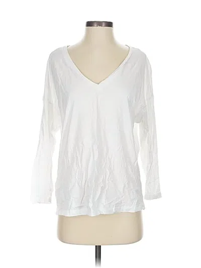 Pre-owned Mng 3/4 Sleeve T-shirt In White