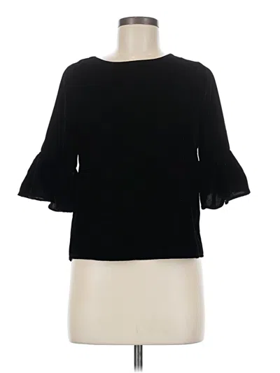 Pre-owned Mng 3/4 Sleeve T-shirt In Black