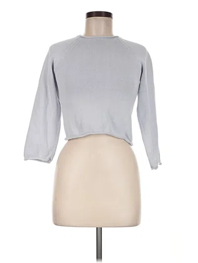 Pre-owned Mng 3/4 Sleeve T-shirt In Gray