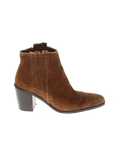 Pre-owned Mng Ankle Boots In Brown