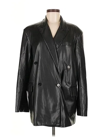 Pre-owned Mng Blazer Jacket In Black