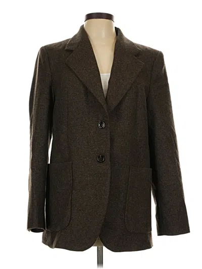 Pre-owned Mng Blazer Jacket In Brown