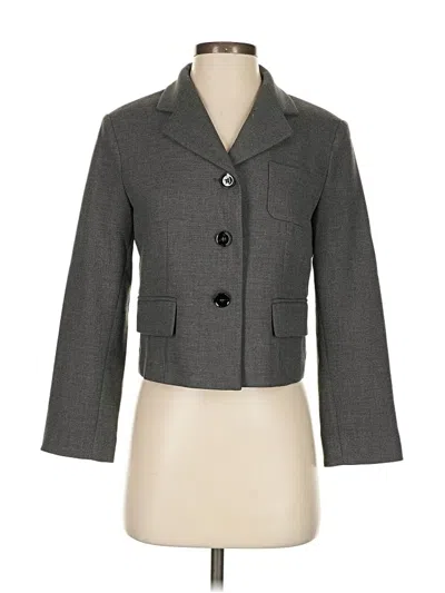 Pre-owned Mng Blazer Jacket In Gray
