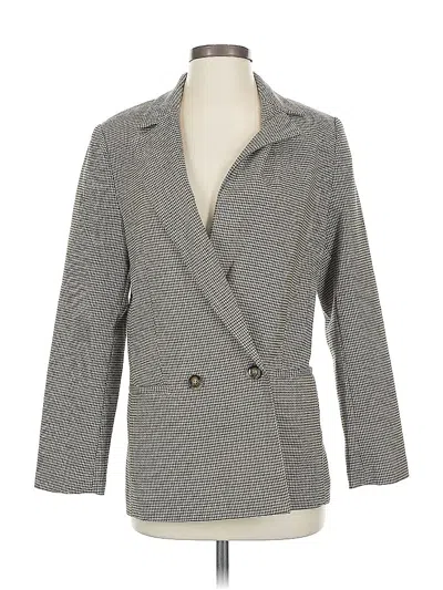 Pre-owned Mng Blazer Jacket In Gray