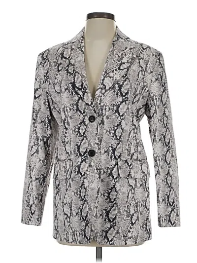 Mng Blazer Jacket In Gray