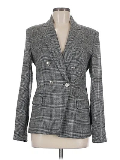 Pre-owned Mng Blazer Jacket In Gray