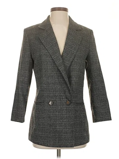 Pre-owned Mng Blazer Jacket In Gray
