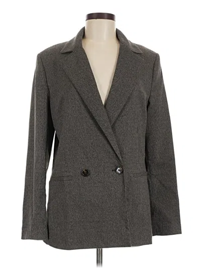 Pre-owned Mng Blazer Jacket In Gray