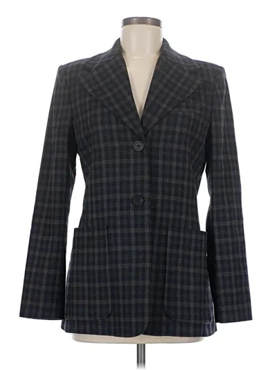 Pre-owned Mng Blazer Jacket In Gray