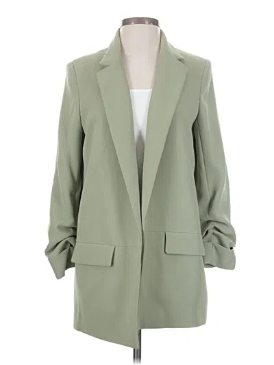 Pre-owned Mng Blazer Jacket In Green