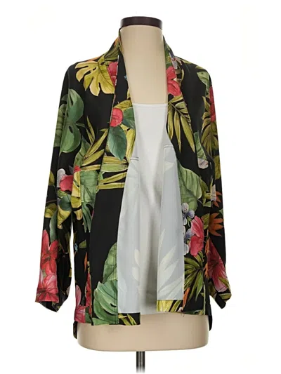 Pre-owned Mng Blazer Jacket In Green