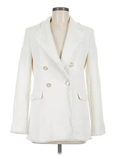 Pre-owned Mng Blazer Jacket In Ivory