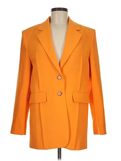 Pre-owned Mng Blazer Jacket In Orange