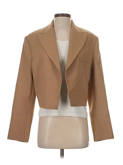 Pre-owned Mng Blazer Jacket In Tan