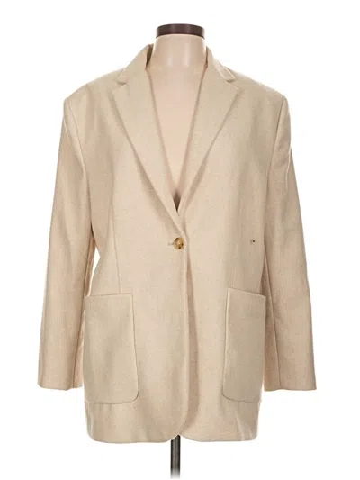 Pre-owned Mng Blazer Jacket In Tan