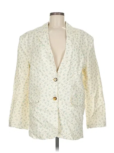 Pre-owned Mng Blazer Jacket In White
