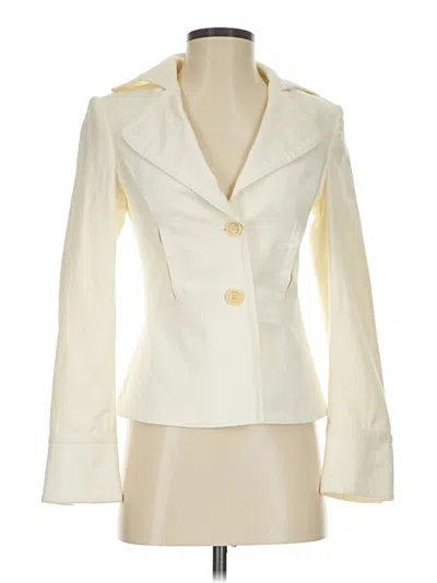 Pre-owned Mng Blazer Jacket In White