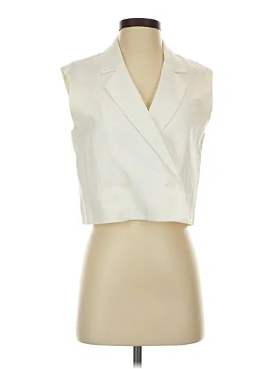 Pre-owned Mng Blazer Jacket In White