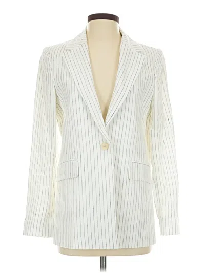Pre-owned Mng Blazer Jacket In White