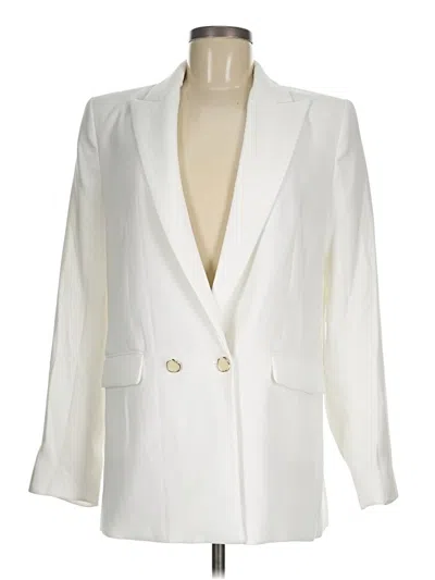Pre-owned Mng Blazer Jacket In White