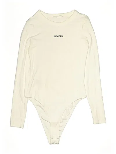 Pre-owned Mng Bodysuit In Ivory