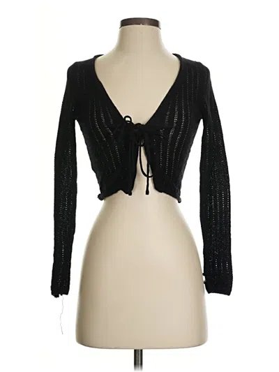 Pre-owned Mng Cardigan Sweater In Black