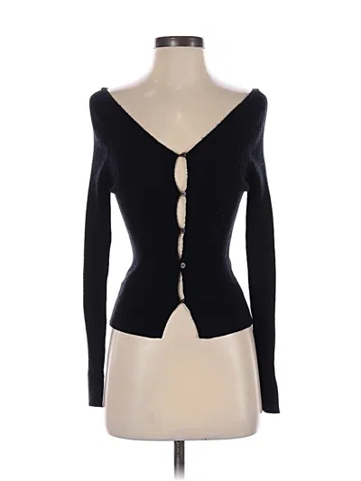 Pre-owned Mng Cardigan Sweater In Black
