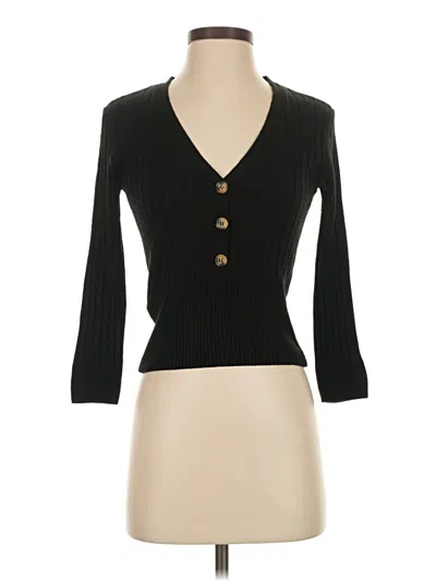 Pre-owned Mng Cardigan Sweater In Black