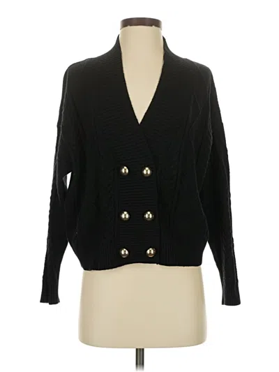 Pre-owned Mng Cardigan Sweater In Black